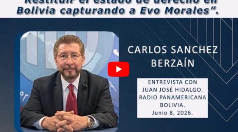 Restituir el estado de derecho en Bolivia capturando a Evo Morales