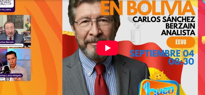 Restituir la democracia y la República en Bolivia, única forma de salir de la crisis